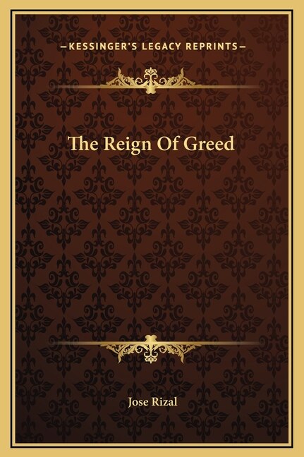 Front cover_The Reign Of Greed