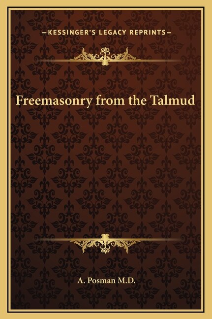 Front cover_Freemasonry from the Talmud