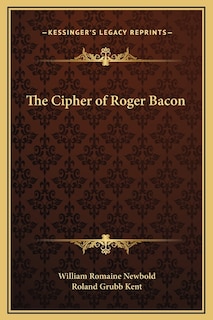 Couverture_The Cipher of Roger Bacon