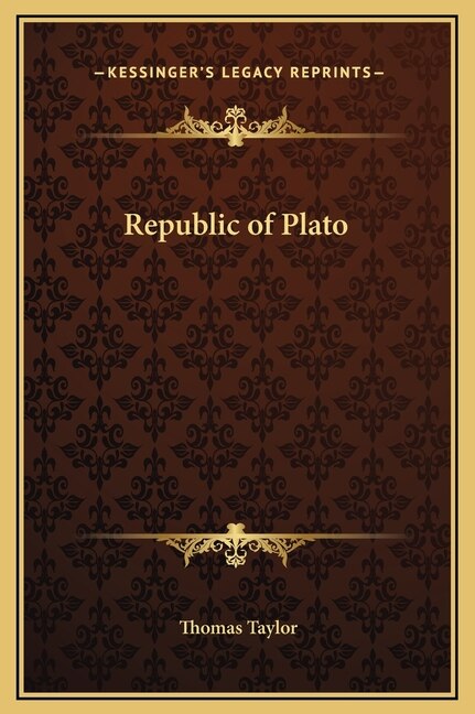 Front cover_Republic of Plato