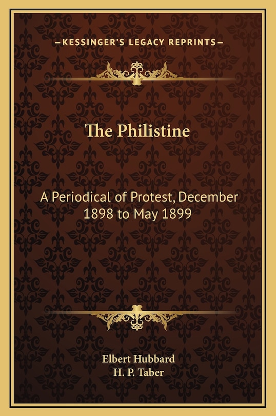 Couverture_The Philistine