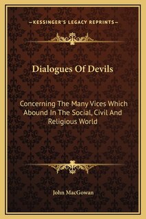 Couverture_Dialogues Of Devils