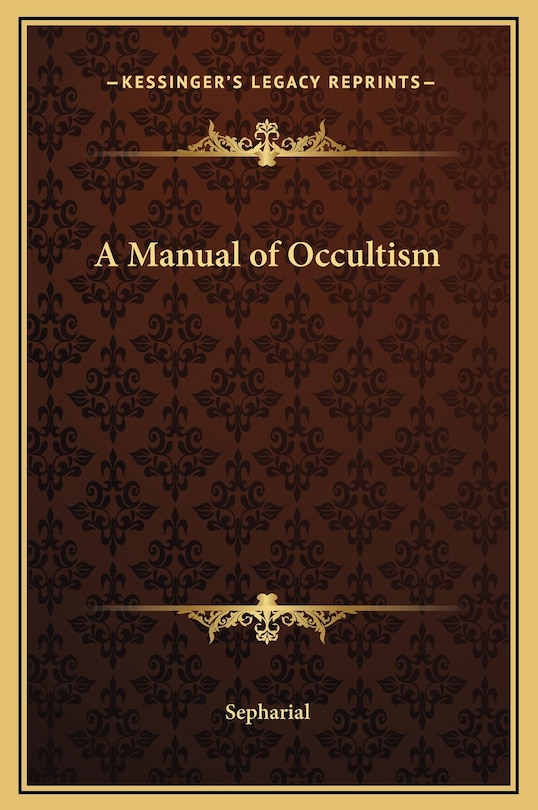Couverture_A Manual of Occultism