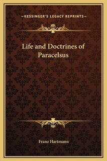 Front cover_Life and Doctrines of Paracelsus
