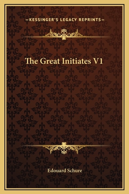 Front cover_The Great Initiates V1