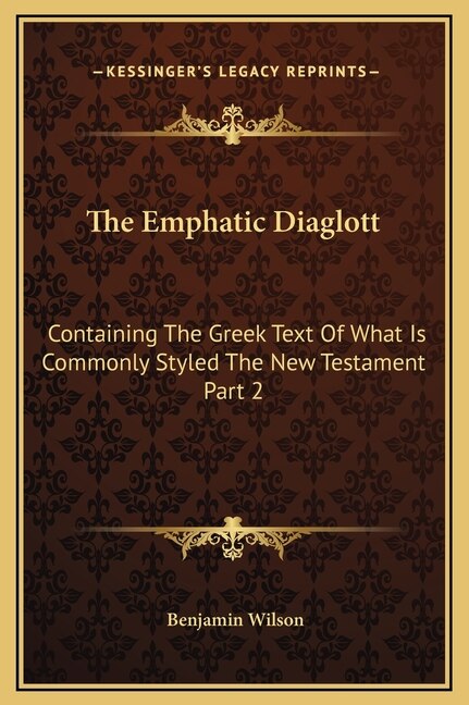 Front cover_The Emphatic Diaglott