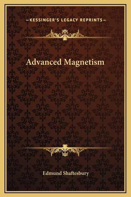 Front cover_Advanced Magnetism