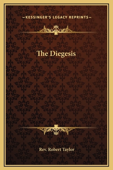 Front cover_The Diegesis