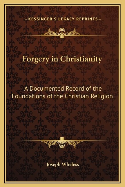Front cover_Forgery in Christianity