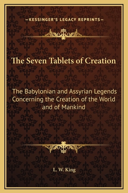 Couverture_The Seven Tablets of Creation
