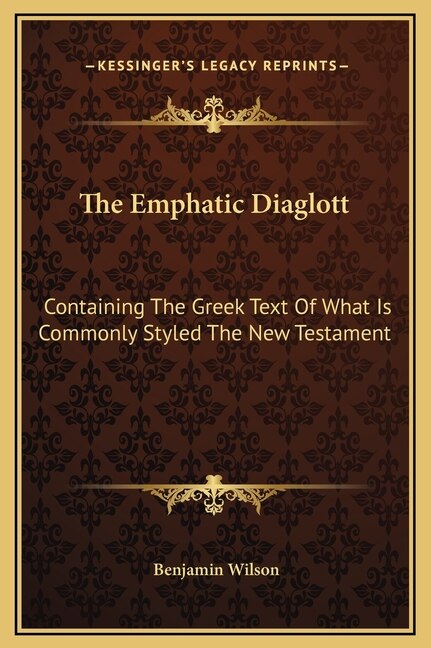 Front cover_The Emphatic Diaglott