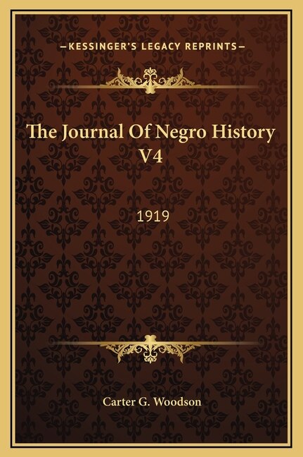 Front cover_The Journal Of Negro History V4