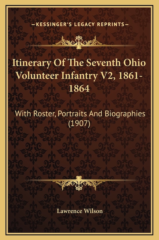 Front cover_Itinerary Of The Seventh Ohio Volunteer Infantry V2, 1861-1864