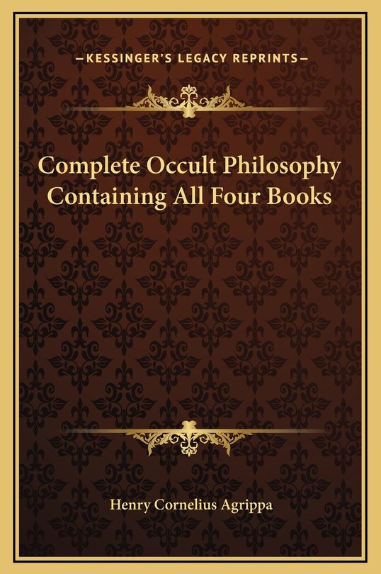 Front cover_Complete Occult Philosophy Containing All Four Books