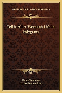 Front cover_Tell it All A Woman's Life in Polygamy