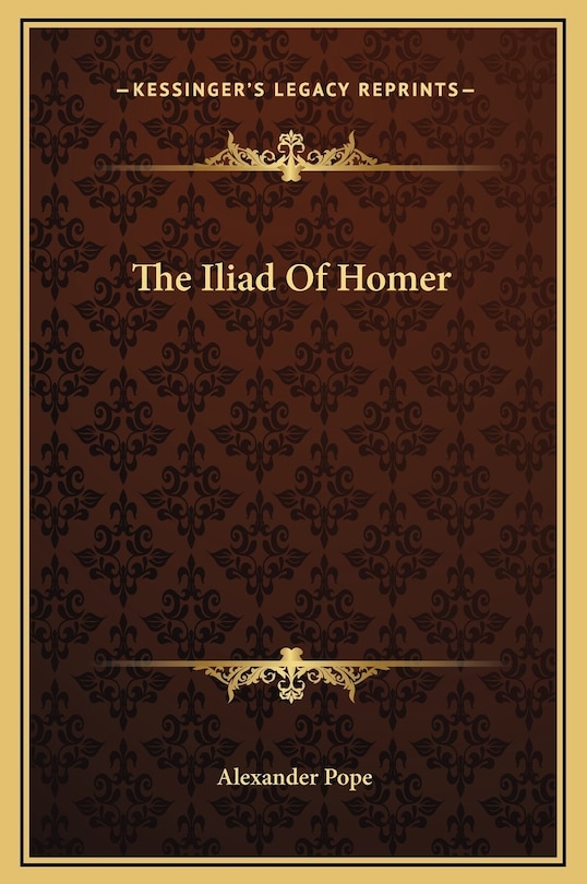 Front cover_The Iliad Of Homer