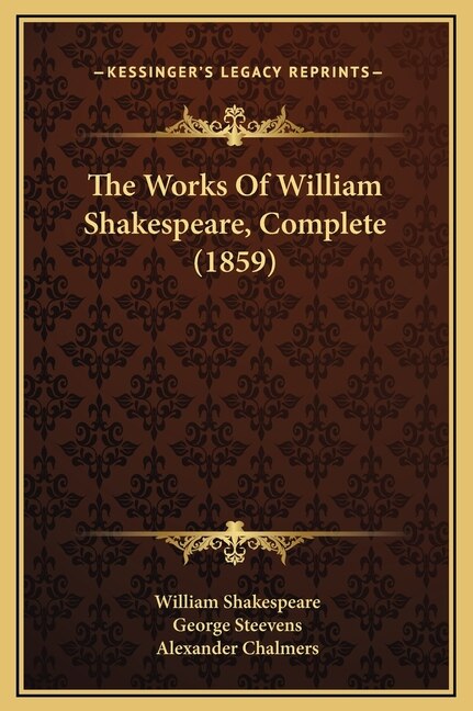 Front cover_The Works Of William Shakespeare, Complete (1859)