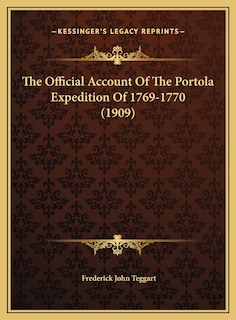 Front cover_The Official Account Of The Portola Expedition Of 1769-1770 (1909)