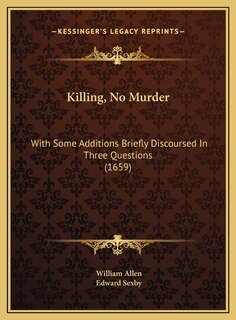 Couverture_Killing, No Murder