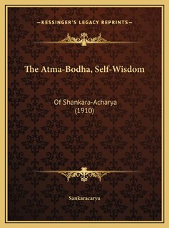Couverture_The Atma-Bodha, Self-Wisdom