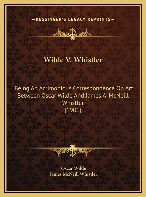 Front cover_Wilde V. Whistler
