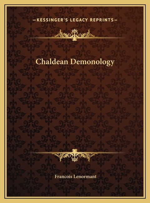 Front cover_Chaldean Demonology