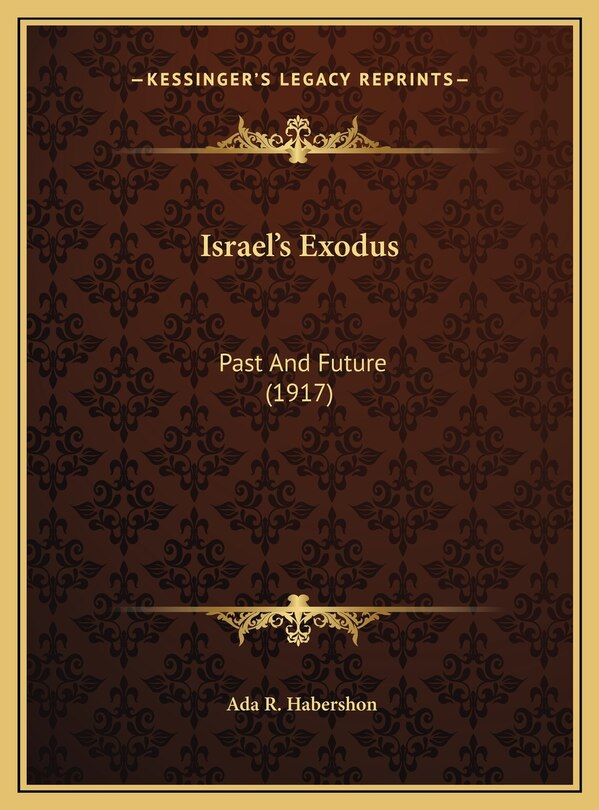 Front cover_Israel's Exodus