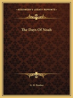 Front cover_The Days Of Noah