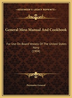 Front cover_General Mess Manual And Cookbook