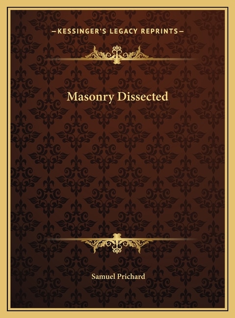 Masonry Dissected