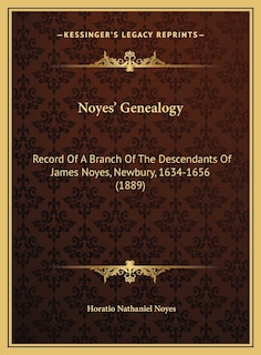 Front cover_Noyes' Genealogy