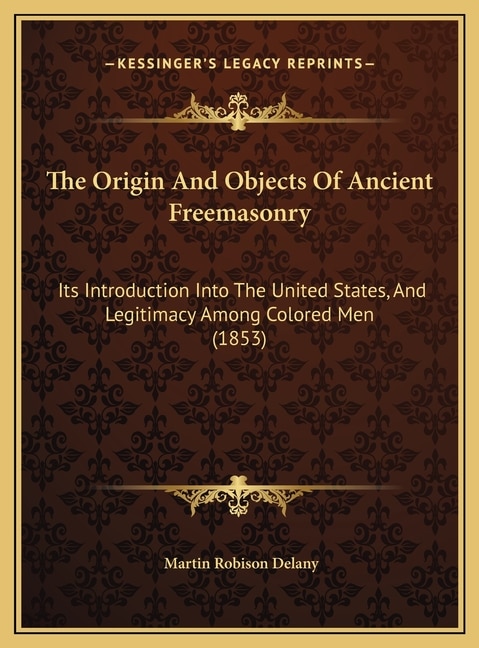 Front cover_The Origin And Objects Of Ancient Freemasonry