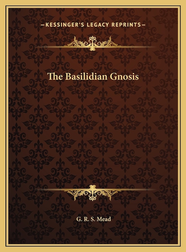 Couverture_The Basilidian Gnosis