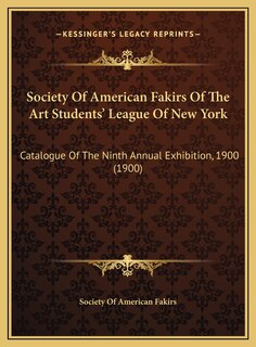 Front cover_Society Of American Fakirs Of The Art Students' League Of New York