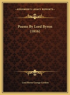 Front cover_Poems By Lord Byron (1816)