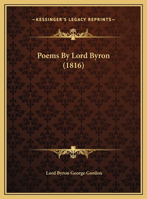 Front cover_Poems By Lord Byron (1816)