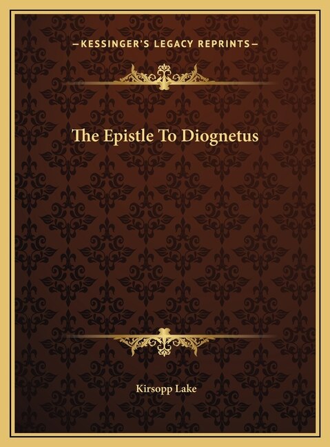 Front cover_The Epistle To Diognetus