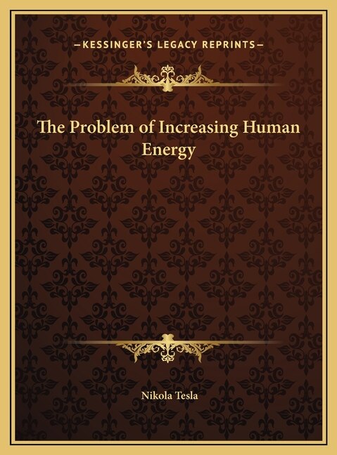 Front cover_The Problem of Increasing Human Energy