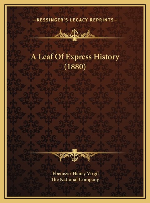 Front cover_A Leaf Of Express History (1880)