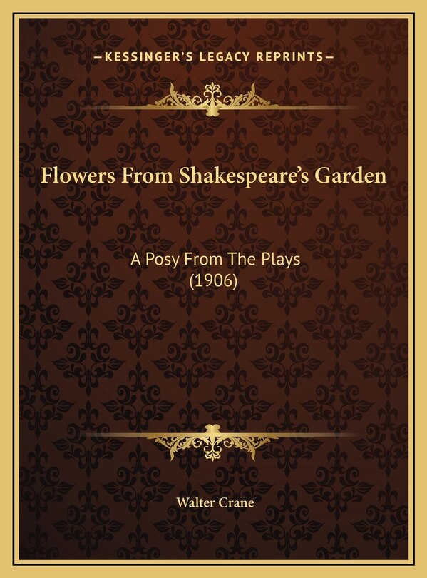 Front cover_Flowers From Shakespeare's Garden