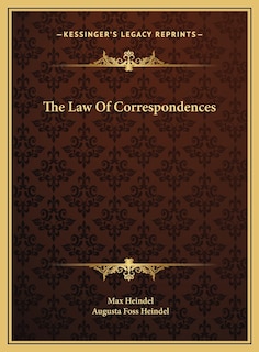 Front cover_The Law Of Correspondences