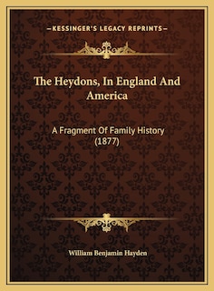 Front cover_The Heydons, In England And America