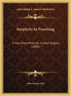 Front cover_Simplicity In Preaching