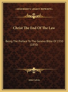 Front cover_Christ The End Of The Law