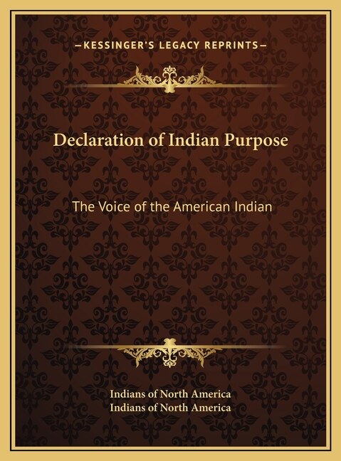 Front cover_Declaration of Indian Purpose