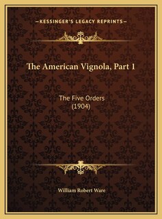 Front cover_The American Vignola, Part 1