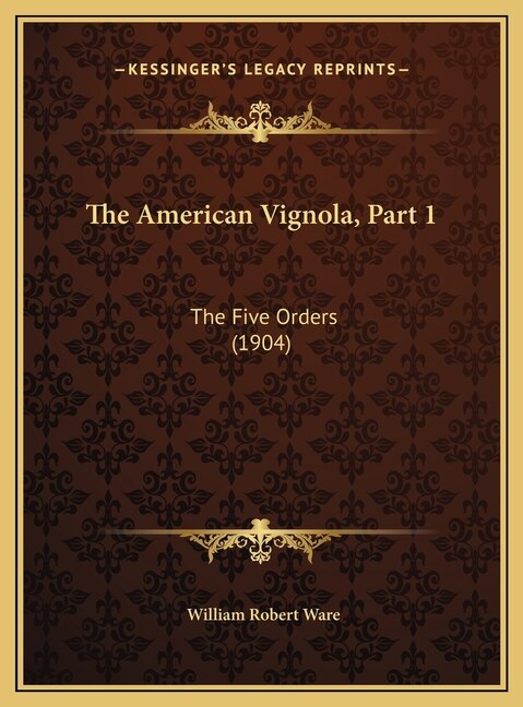 Front cover_The American Vignola, Part 1
