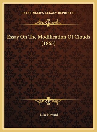 Essay On The Modification Of Clouds (1865)