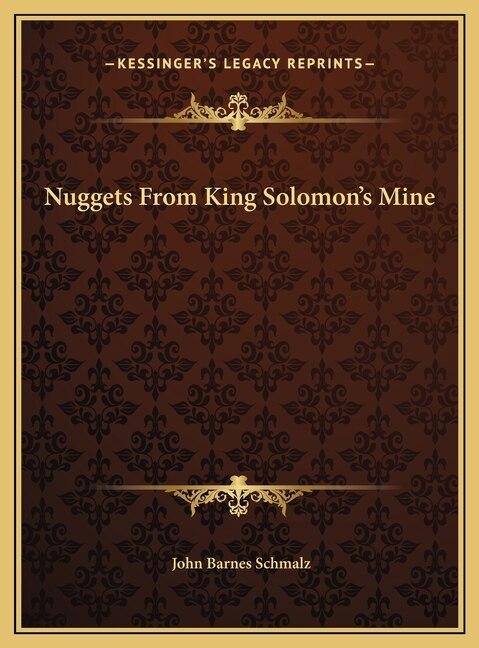 Front cover_Nuggets From King Solomon's Mine