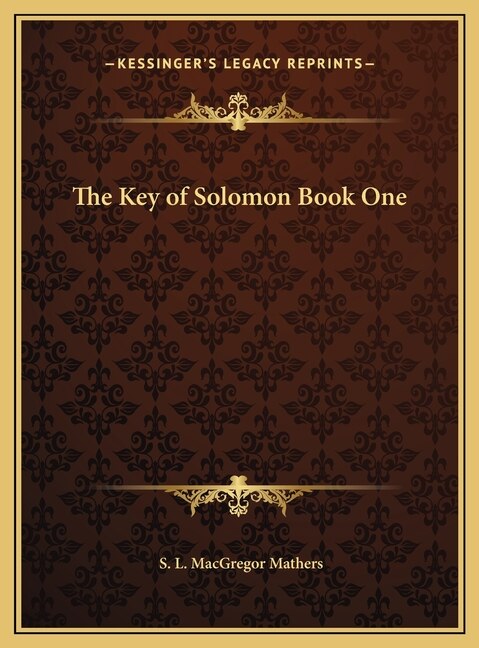 Front cover_The Key of Solomon Book One
